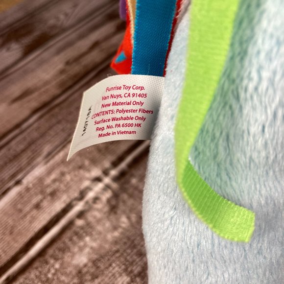 MY LITTLE PONY Rainbow Dash Plush Ribbon 2014 Blue Pegasus Stuffed Animal 12" - Picture 8 of 8